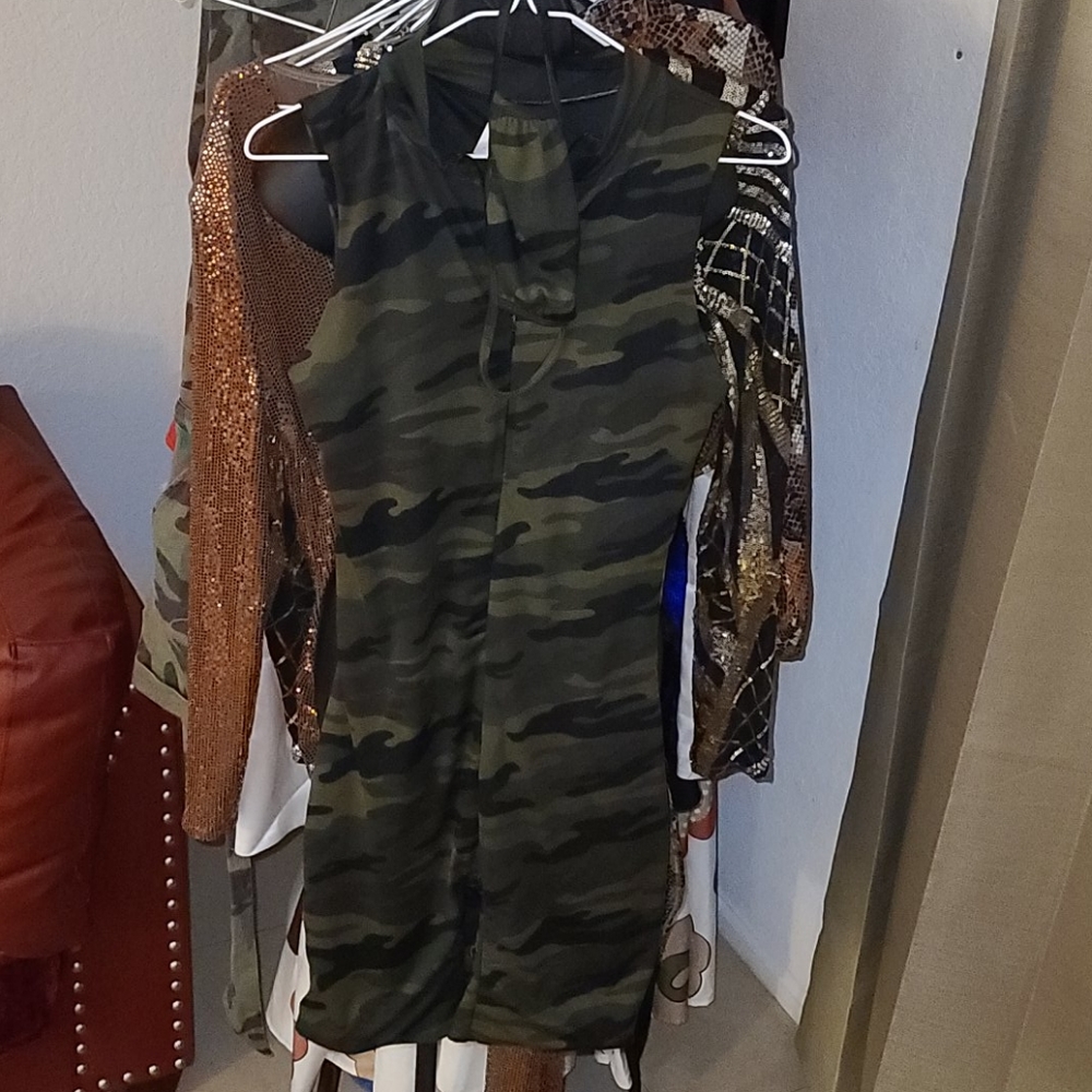 Camouflage Romper w/mask